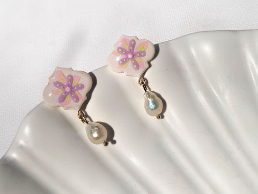 Tilly Earrings in Lilac
